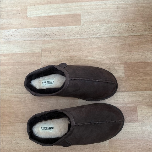 Dearfoams Men's Dark Brown Suede Loafers Sz 10/43 - Picture 1 of 4